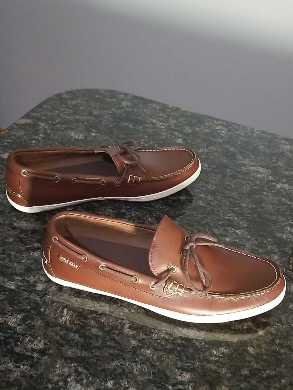 Cole Hahn Brown Leather Loafers - Picture 9 of 15